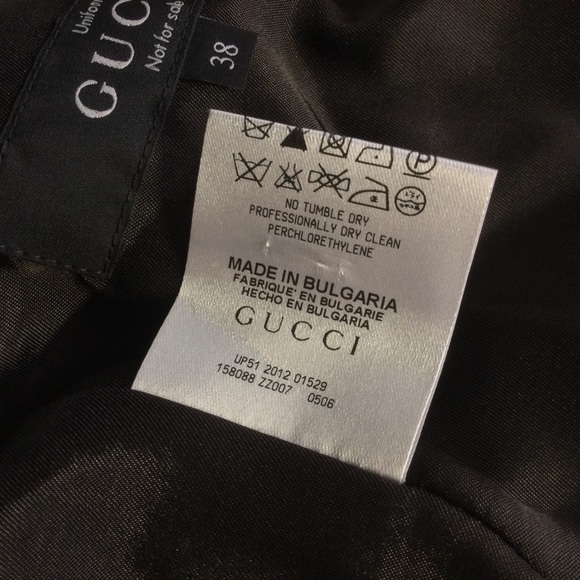 Gucci Women Wool Blend Blazer Size 38 US 4 Long Sleeve Button Peaked Lapels - Picture 13 of 15